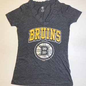 Bruins NHL Womens V-Neck Tee Shirt
